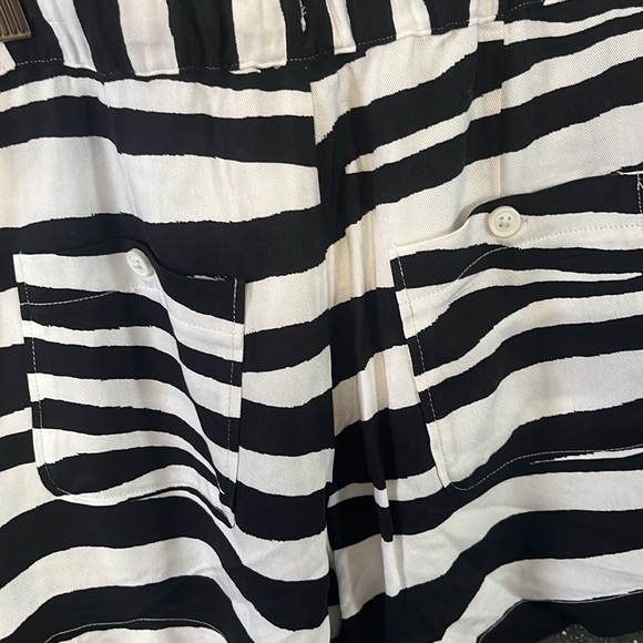 Zebra striped shorts. Had a string in the front to make them tighter if needed - Picture 2 of 3